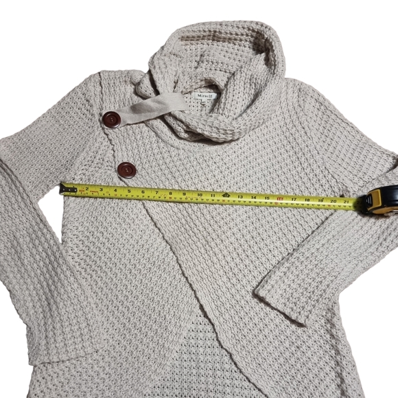 3/$40 Sale! Miracle Beige Turtleneck Sweater - Picture 3 of 7
